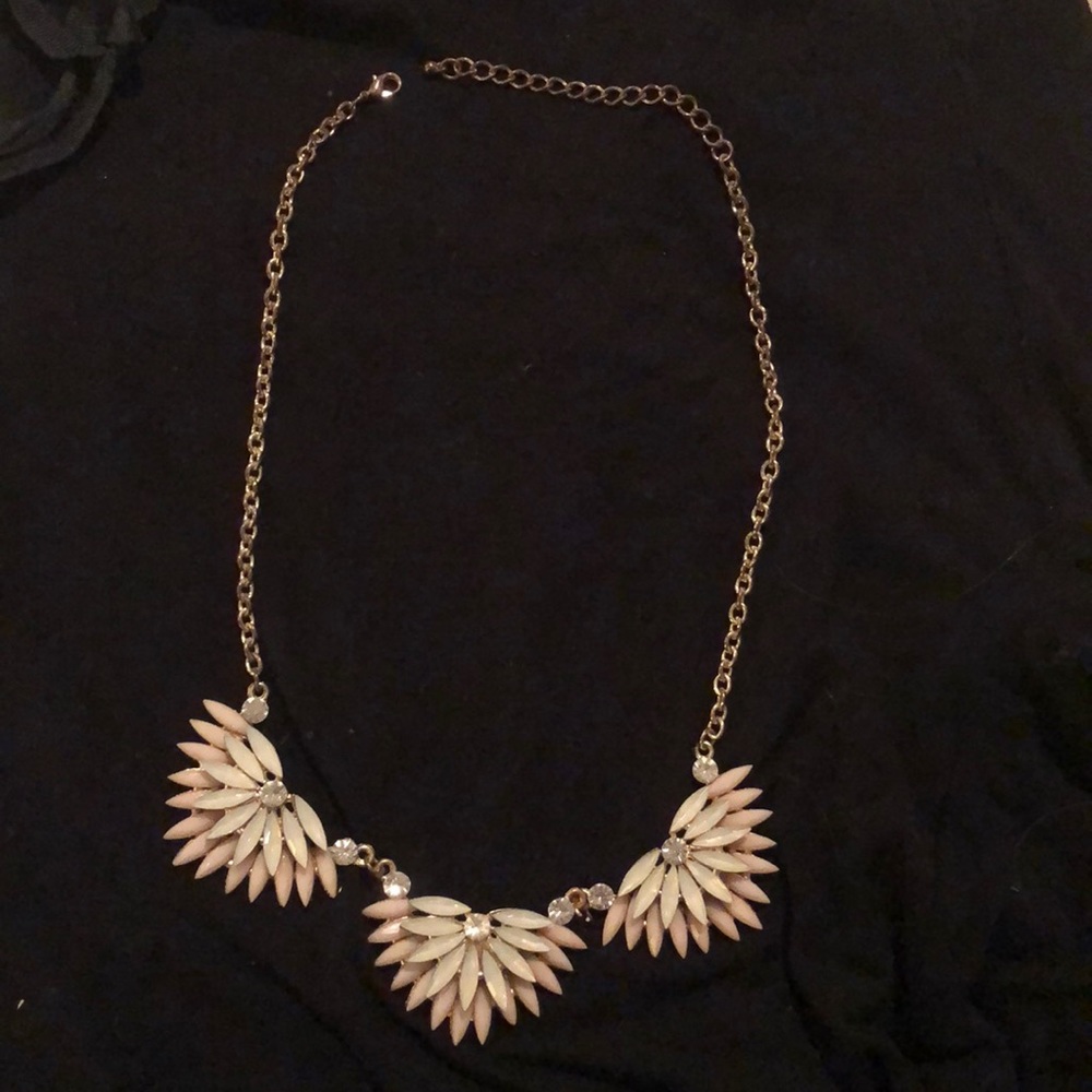 Flower statement necklace